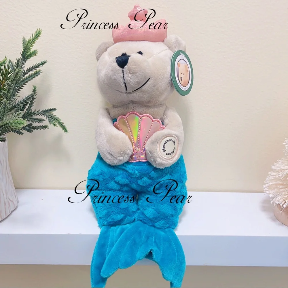 2021 & 2022 Starbucks Thailand Teal Mermaid Siren Bearista - Picture 7 of 9
